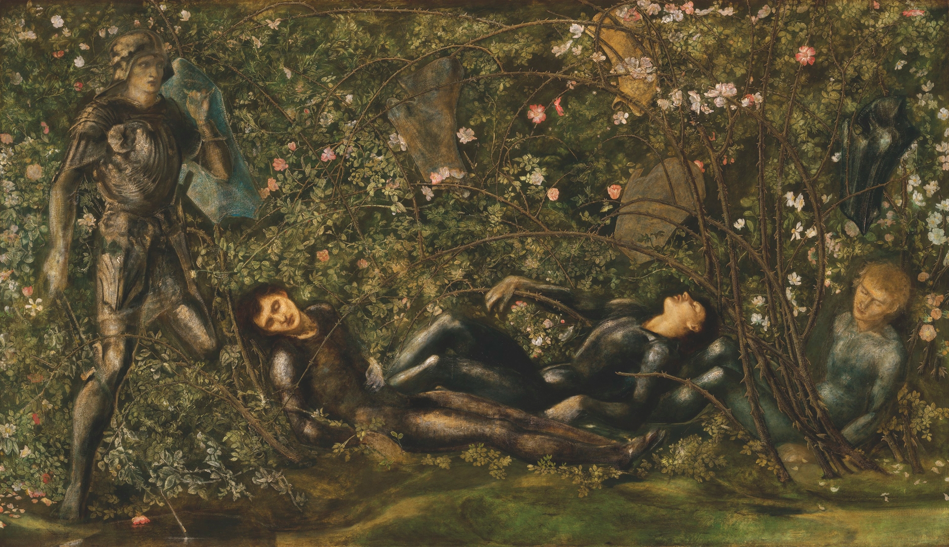 The Prince entering the Briar Wood by Sir Edward Coley Burne-Jones