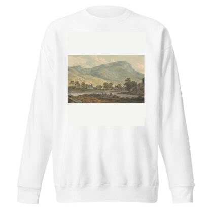 The Priory of Beddgelert, Caernarfonshire by John Warwick Smith Sweatshirt