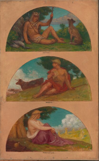 The Progress of Civilization; Hunting, Herding, Agriculture by Kenyon Cox