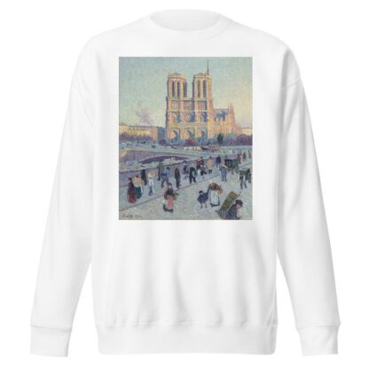 The Quai Saint-Michel and Notre-Dame by Maximilien Luce Sweatshirt