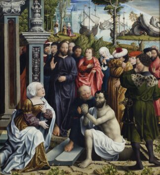 The Raising of Lazarus by Master of the Legend of the Magdalen