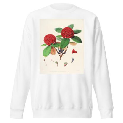 The Rhododendrons of Sikkim-Himalaya Pl.25 by Walter Hood Fitch Sweatshirt