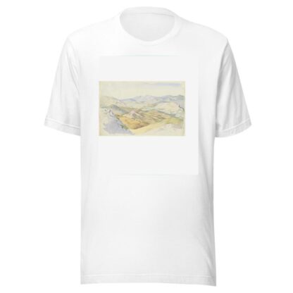 The Sabine Hills and Rocca Santo Stefano Seen from Civitella by Ludwig Deurer T-Shirt