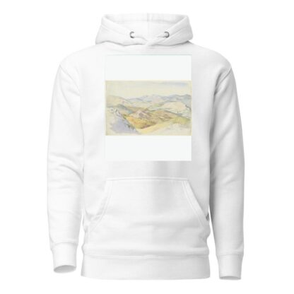 The Sabine Hills and Rocca Santo Stefano Seen from Civitella by Ludwig Deurer Hoodie