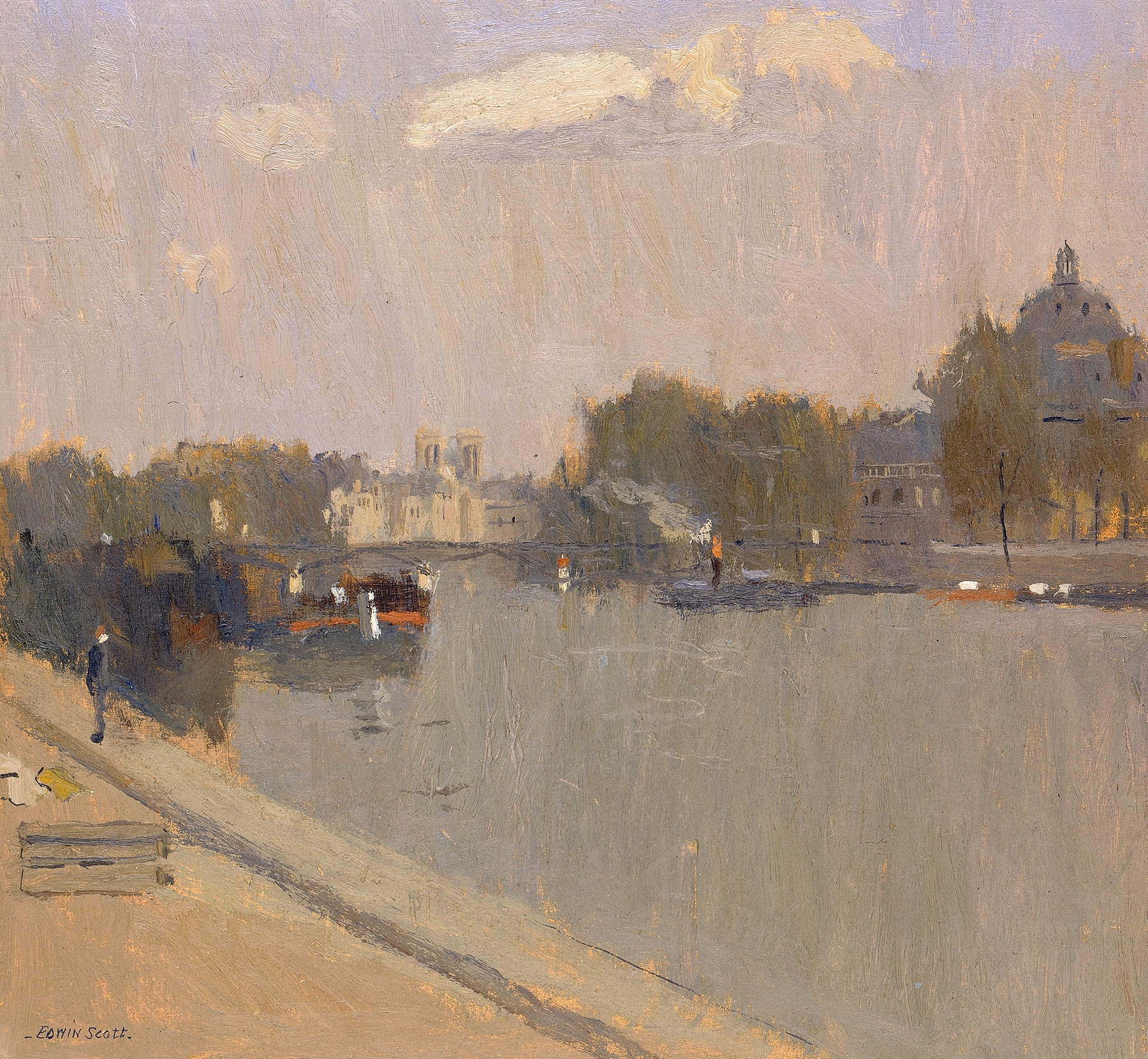 The Seine at Paris by Frank Edwin Scott