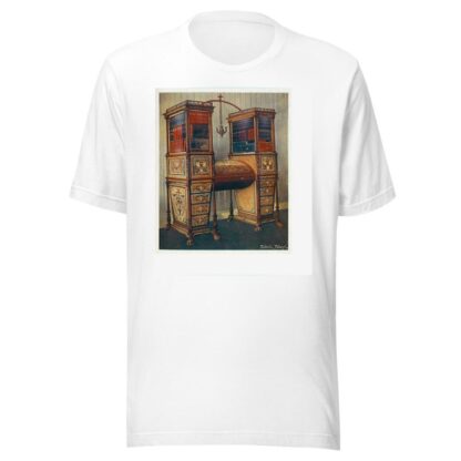 The sisters inlaid double secrétaire and bookcase cabinet by Edwin Foley T-Shirt