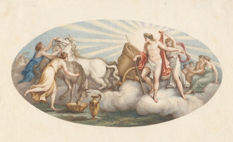 The Sun Setting by Angelica Kauffmann