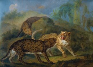 The Three Leopards by Jacques-Charles Oudry