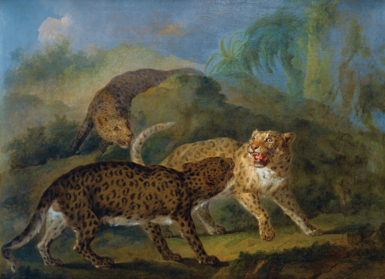 The Three Leopards by Jacques-Charles Oudry