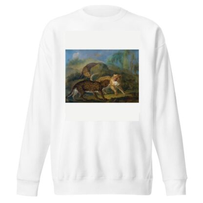 The Three Leopards by Jacques-Charles Oudry Sweatshirt