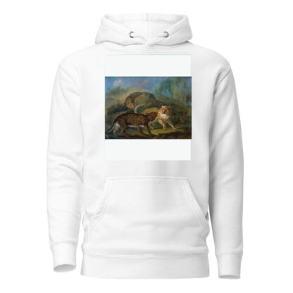 The Three Leopards by Jacques-Charles Oudry Hoodie