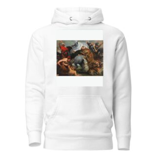 The Tiger, Lion and Leopard hunt by Follower of Peter Paul Rubens Hoodie