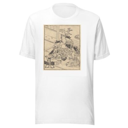 The Toilet—Three Women with Make-up Kit by Sukenobu Ishigawa T-Shirt