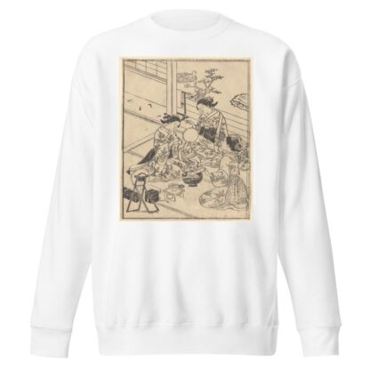 The Toilet—Three Women with Make-up Kit by Sukenobu Ishigawa Sweatshirt