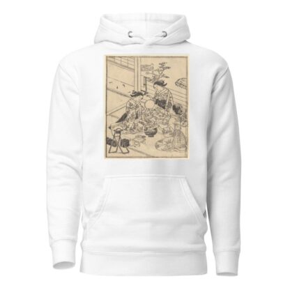 The Toilet—Three Women with Make-up Kit by Sukenobu Ishigawa Hoodie