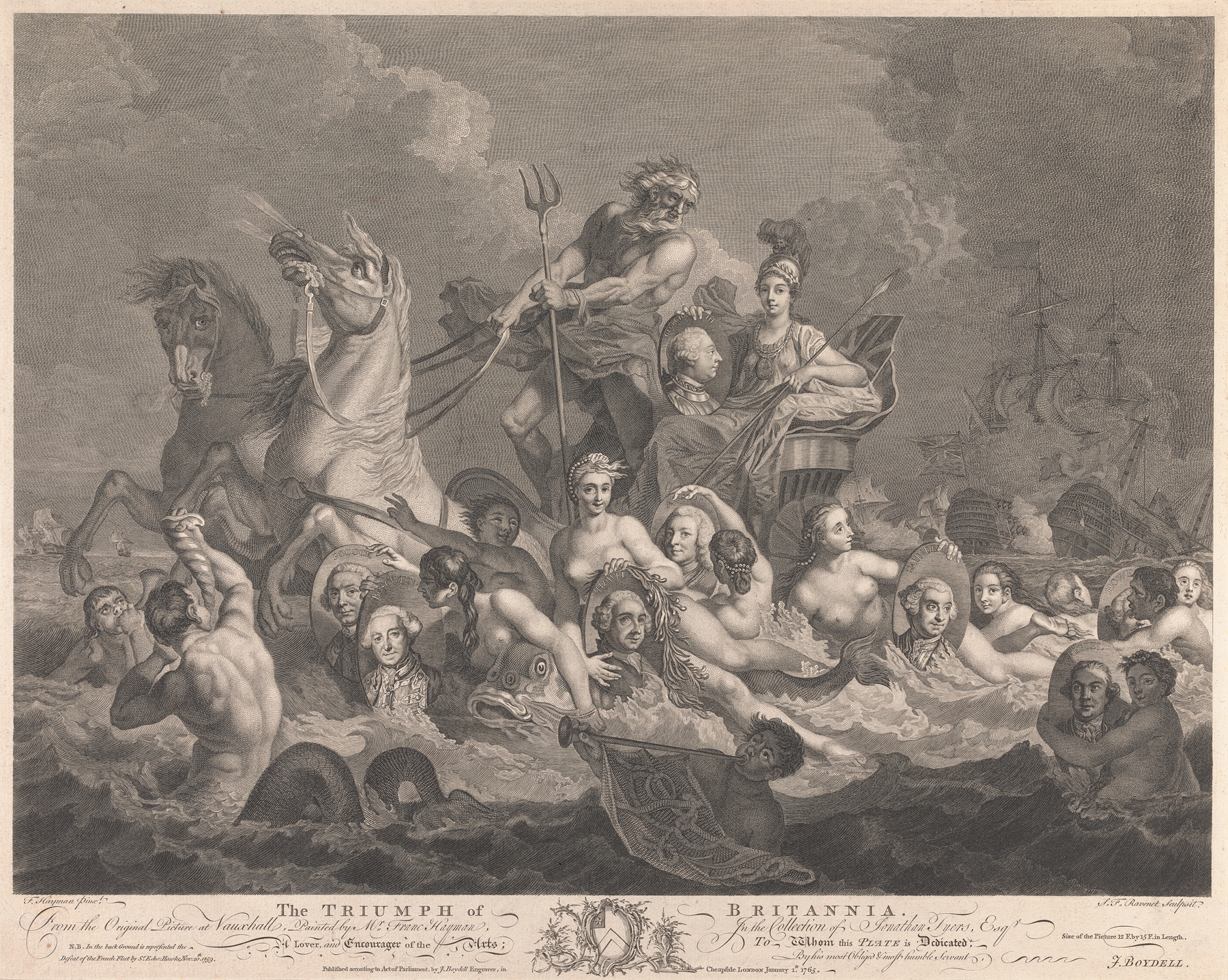 The Triumph of Britannia by Simon François Ravenet