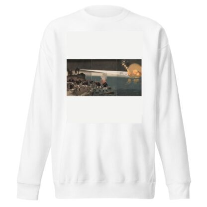 The Use of Electricity during the Attack on Pyeongyang by Kobayashi Kiyochika Sweatshirt