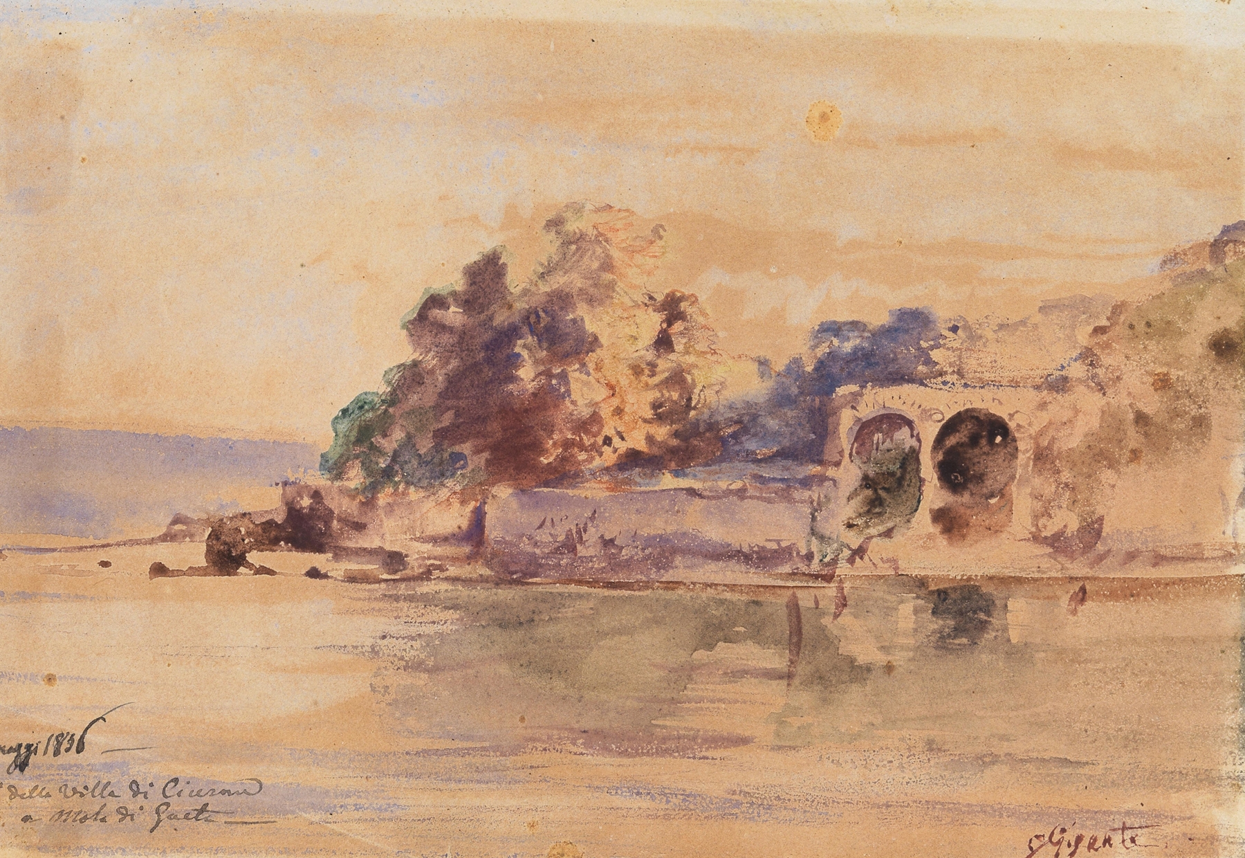 The Villa of Cicero by Giacinto Gigante