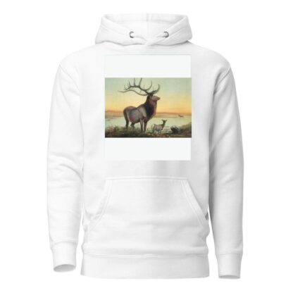 The Wapiti Deer by Joseph Wolf Hoodie