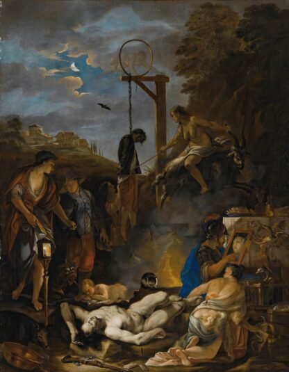 The Witches’ Sabbath By Moonlight by Domenicus van Wijnen