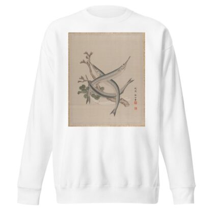 Three Fishes and a Branch by Seki Shūkō Sweatshirt
