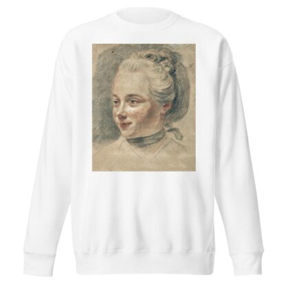Three-Quarter View of the Head of a Girl, Turning to the Left by Johann Heinrich Tischbein the Younger Sweatshirt