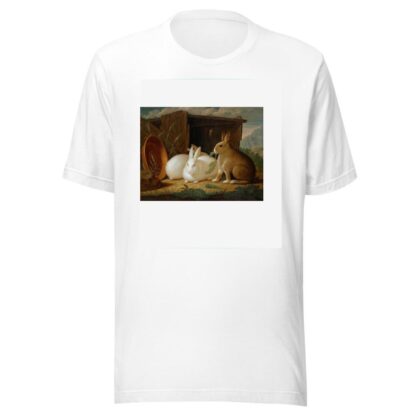 Three rabbits in a landscape by Johann Wenzel Peter T-Shirt