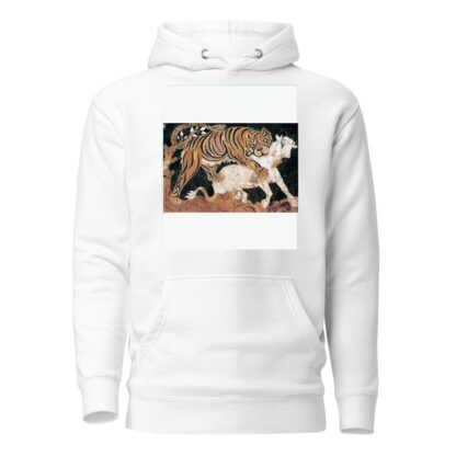 Tiger attacking a calf by Anonymous Hoodie