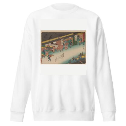 Tokaido gojusantsugi, Pl.43 by Andō Hiroshige Sweatshirt