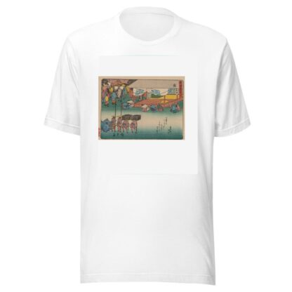 Tokaido gojusantsugi, Pl.48 by Andō Hiroshige T-Shirt