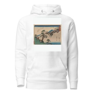Tokaido gojusantsugi, Pl.49 by Andō Hiroshige Hoodie