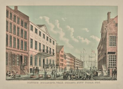 Tontine Building, Wall Street, New York 1797. by John Joseph Holland