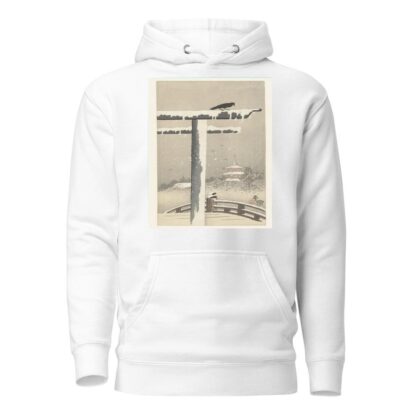 Torii in the snow by Ohara Koson Hoodie