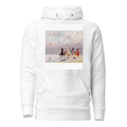 Trabrennen im Winter by Franz Hienl-Merre Hoodie
