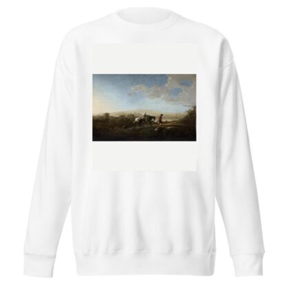 Travelers in Hilly Countryside by Aelbert Cuyp Sweatshirt