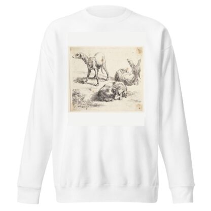 Tre jagthunde by Nicolaes Pietersz. Berchem Sweatshirt