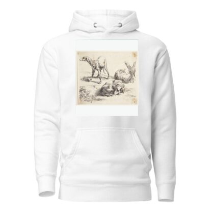 Tre jagthunde by Nicolaes Pietersz. Berchem Hoodie