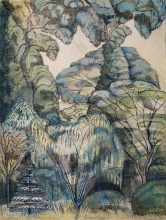Trees in Bird Garden, Iver Heath by Paul Nash