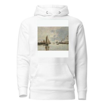 Trouville, Les jetées, marée haute by Eugène Boudin Hoodie