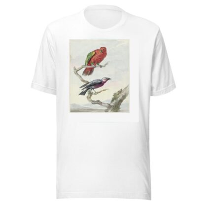 Twee vogels, waaronder een rood-groene papegaai by Aert Schouman T-Shirt