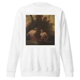 Two bathing nymphs by Francesco Albani Sweatshirt