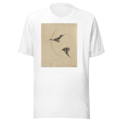 Two bats flying by Katsushika Hokusai T-Shirt