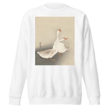 Two geese. by Ohara Koson Sweatshirt