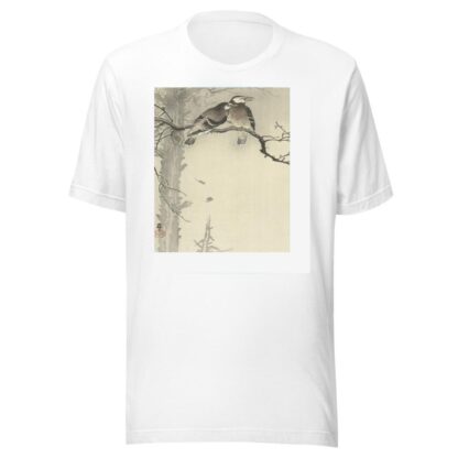 Two gray starlings by Ohara Koson T-Shirt