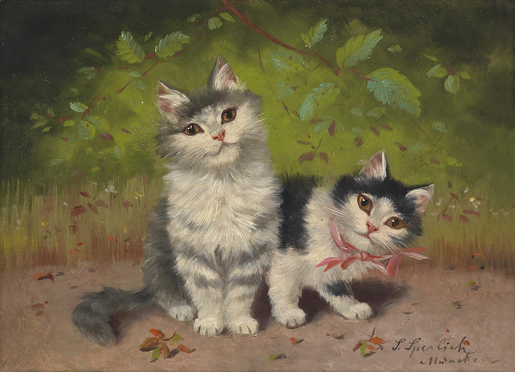 Two kittens by Sophie Sperlich