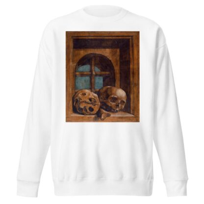 Two Skulls In A Window Niche by Hans Holbein The Younger Sweatshirt