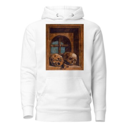 Two Skulls In A Window Niche by Hans Holbein The Younger Hoodie