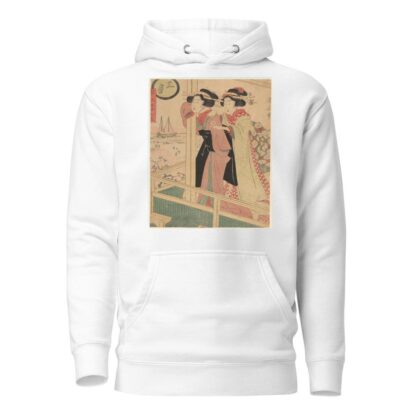 Two Women Looking Out at Sea by Kikukawa Eizan Hoodie