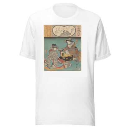 Two Women Playing a Game by Andō Hiroshige T-Shirt