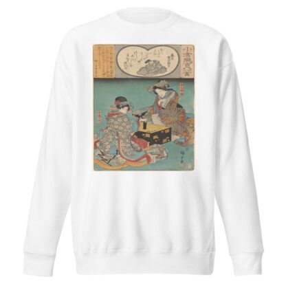 Two Women Playing a Game by Andō Hiroshige Sweatshirt